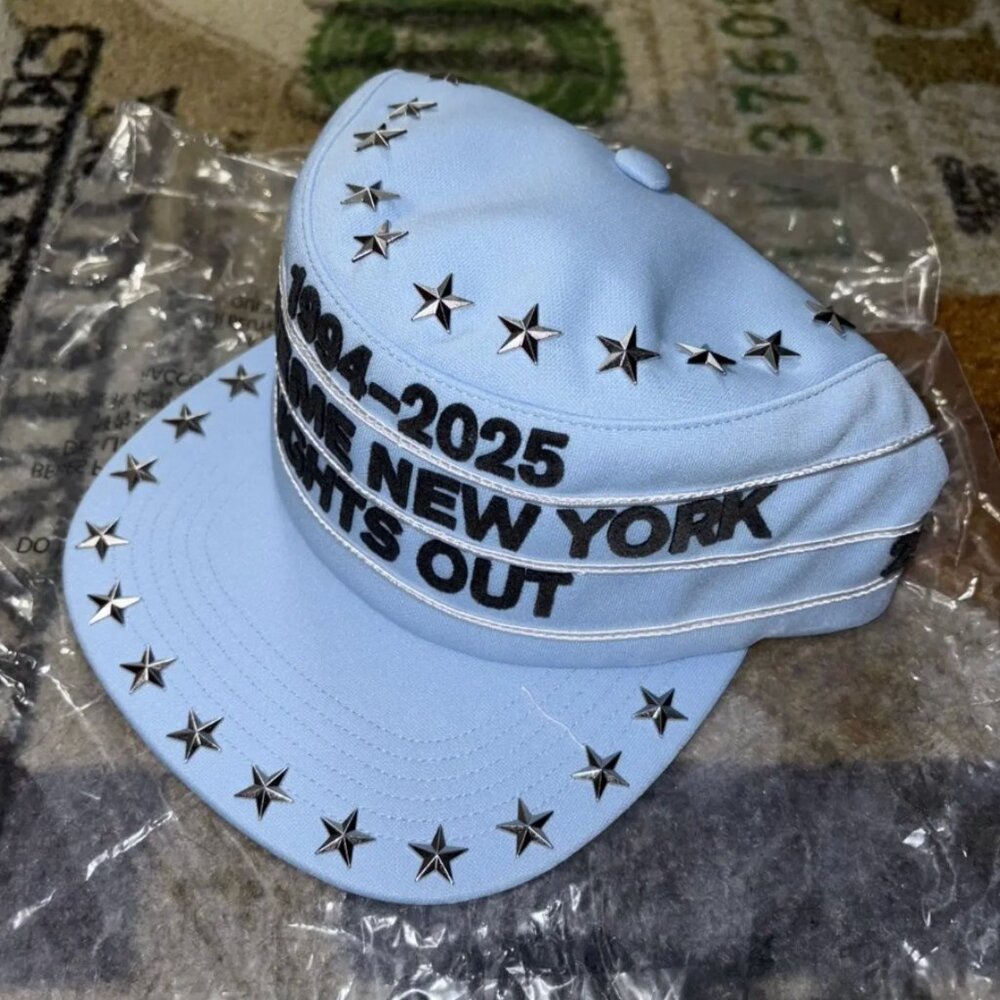 Supreme Stars Studded Pillbox Hat Blue